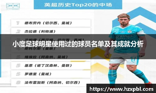 小度足球明星使用过的球员名单及其成就分析